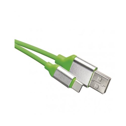 USB kábel 2.0 A / M - C / M 1m zelený