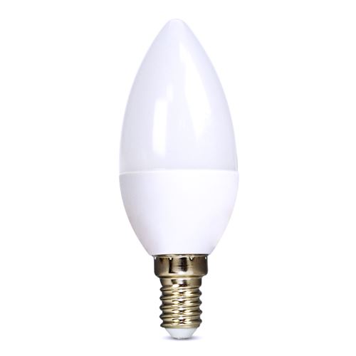 Solight LED žárovka, svíčka, 6W, E14, 6000K, 450lm