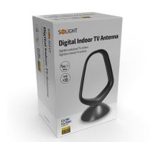 Solight digitální pokojová anténa, UHF, 49dB, LTE/4G filtr, černá (3)