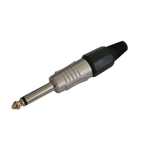 Konektor Jack 6.3 mono kov HQ černý