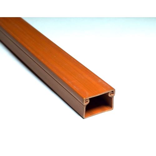lišta vkládací LV 18x13 imitace dřeva, tmavá (2m)