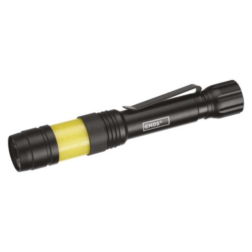 360 ° COB LED svietidlo kovová, 270 lm, 2 × AA