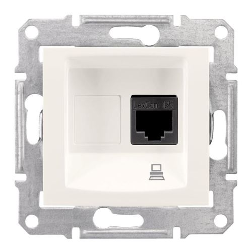Sedna zásuvka datová 1xRJ45 cat.6 STP Cream