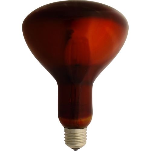 Žárovka POLAM infra 175W E27 rubínová