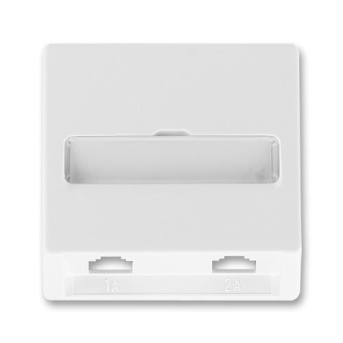 Kryt zásuvky telefonní dvojnásobné (pro přístroj 5013U), jasně bílá, ABB Classic 5013C-A00215 B1