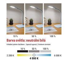 LED stolná lampa STELLA, modrá (6)