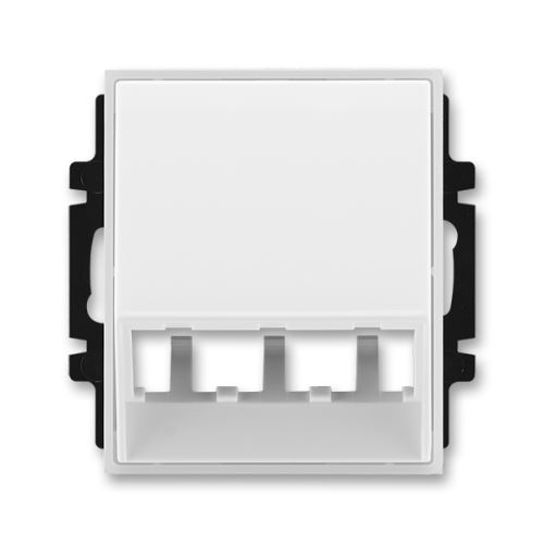Kryt pre šikmé osvetlenie s LED alebo prvkami Panduit Mini-Com, biela / ľadová biela, ABB, Element, Time 5014-A00400 01