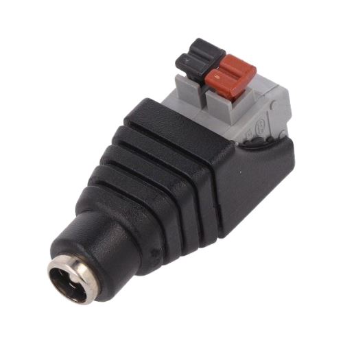 Konektor DC 2,1mm svorka s pružinou