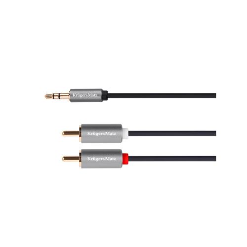 Kabel Jack 3.5mm stereo/2x Cinch 5m KRUGER & MATZ KM1217 Basic