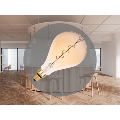 LED Filament SPIRAL 4W VINTAGE - A165 / E27 / 2000K - ZSF113