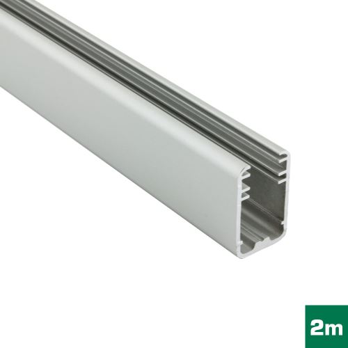 AL profil FKU18 J pro LED, bez plexi, 2m, elox