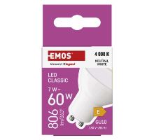 LED žárovka Classic MR16 / GU10 / 7 W (60 W) / 800 lm / neutrální bílá (10)