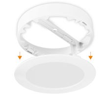 Solight LED mini panel koupelnový 2v1, 3CCT, podhledový/přisazený, 12W, 1020lm, IP54, bílá, kulatý (6)