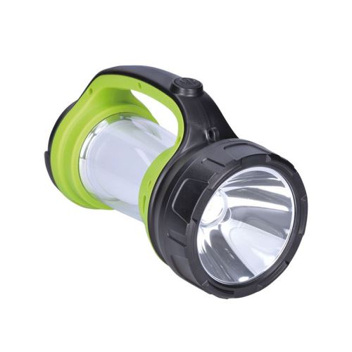Solight LED svietidlo nabíjacie s lampášom, 3W Cree, 168lm + 200l, zeleno-čierna
