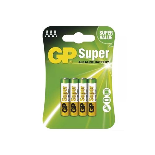Baterie AAA (R03) alkalická GP Super Alkaline 4ks