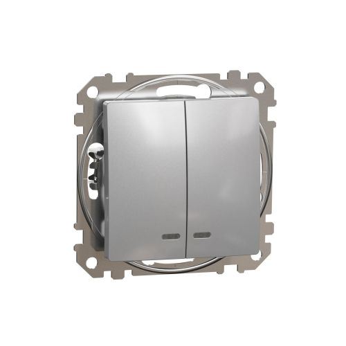 Sedna Design spínač 5So sériový bezšroubový aluminium