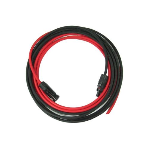 Solární kabel 6mm2, červený+černý s konektory MC4, 3m