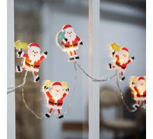 Solight LED okenní řetěz - Santa, 6x LED, přísavný, 120cm, 2x AA (7)