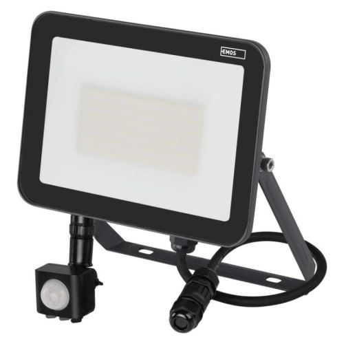 LED reflektor INOVO s pohybovým čidlem, 50W neutrální bílá