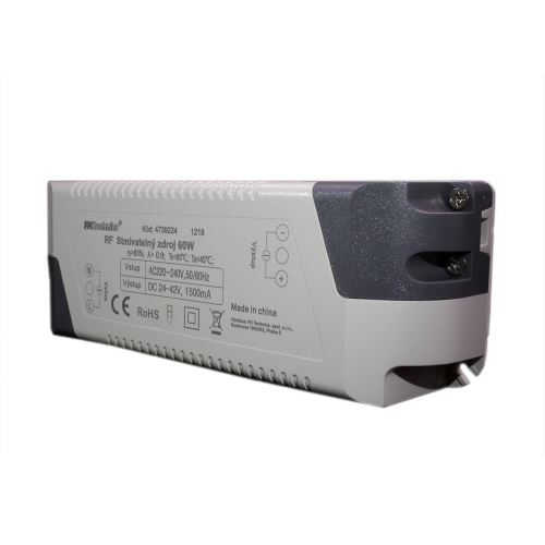 LED panel příslušenství - Zdroj s přijímačem 60W, RF, 4-zónový, bílý