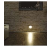 LED orientačné vstavané svietidlo 80 × 80, 1,5W teplá biela IP65 (13)