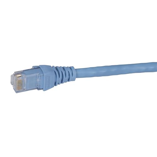 Patch kabel U/UTP Cat.6 PVC 1,0m sv.modrá RAL 5024