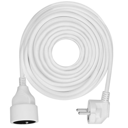 Solight prodlužovací kabel - spojka, 1 zásuvka, bílá, 10m