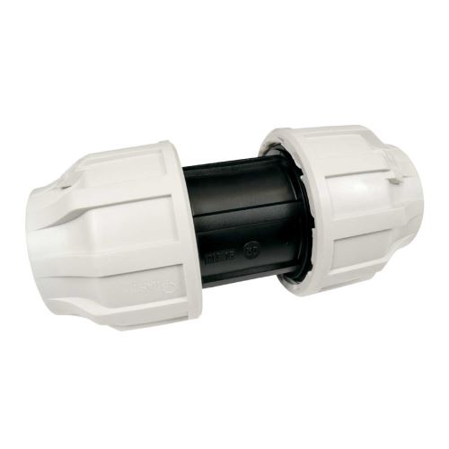 Spojka HDPE 16mm šroubovací pro chráničky optického kabelu