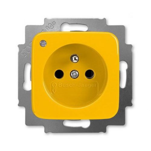 Reflex SI zásuvka so signalizáciou prevádzkového stavu žltá