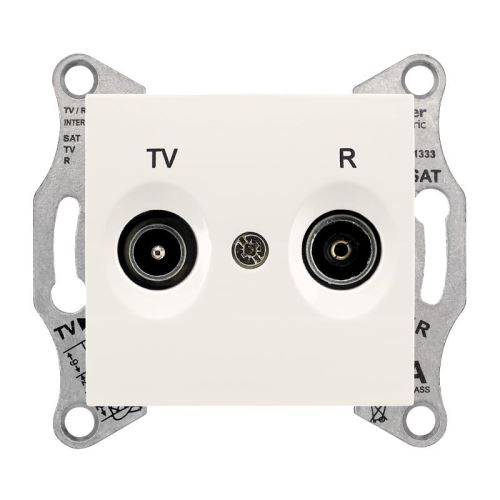 Sedna zásuvka TV+R koncová 1dB Cream