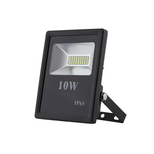 LED reflektor Slim SMD  10W černý, 5500K, 900lm