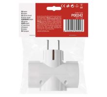 Rozbočovacie SCHUKO zásuvka 3 × guľatá (7)