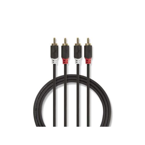 Kabel 2x Cinch konektor/2x Cinch konektor 2m NEDIS CABW24200AT20