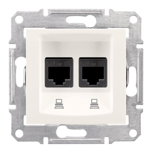 Sedna zásuvka datová 2xRJ45 UTP 5e Cream