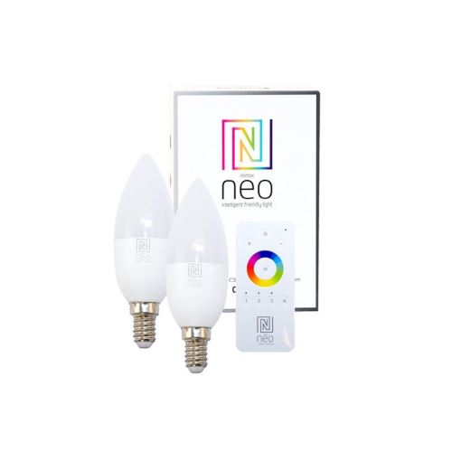 Smart sada LED žárovek E14 5W teplá bílá IMMAX NEO 07002BD ZigBee Tuya