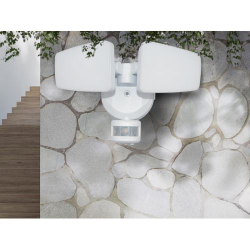 Venkovní bílý LED reflektor s PIR senzorem 24W / 3000K / 4000K / 6000K - LFX125
