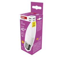 LED žárovka Classic svíčka / E27 / 4,2 W (40 W) / 470 lm / neutrální bílá