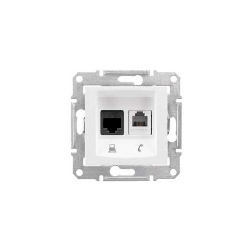 Sedna zásuvka datová 2-násobná RJ45 cat.5e UTP Polar SDN4400121