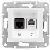 Sedna zásuvka datová 2-násobná RJ45 cat.5e UTP Polar SDN4400121