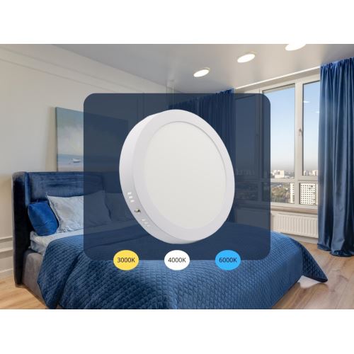 LED prisadený panel 18W / PRSF / SMD / CCT / WH - LPL334