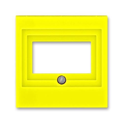 Kryt zásuvky reproduktorové, komunikačné priame alebo prístroje USB, žltá, ABB Levit 5014H-A00040 64