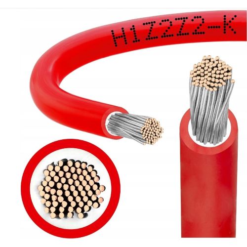 Kábel solárny H1Z2Z2-K 6 červený /00488005/