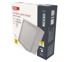 LED přisazené svítidlo NEXXO, čtvercové, bílé, 12,5W, se změnou CCT
