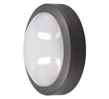 Solight LED venkovní osvětlení kulaté, šedé, 13W, 910lm, 4000K, IP54, 17cm (1)