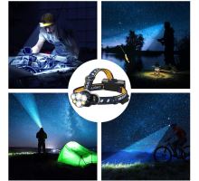 Solight LED čelová nabíjecí svítilna, 550lm, Li-Ion, USB (2)