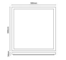 LED panel backlite 40W / 595x595 / SMD / 4000K / WH / UGR19 - PL5524U (3)
