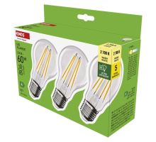 LED žiarovka Filament A60 / E27 / 3,8 W (60 W) / 806 lm / teplá biela