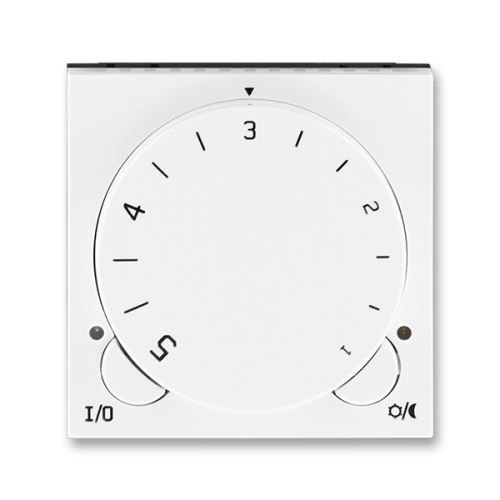 Termostat univerzální s otočným nastavením teploty, bílá/ledová bílá, ABB Levit 3292H-A10101 01