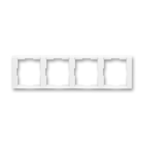 Rámeček čtyřnásobný, vodorovný, bílá/bílá, ABB Element, Time 3901F-A00140 03