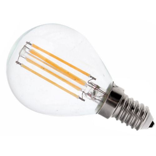 LED žárovka vláknová E14 E27 P45 Filament 4W